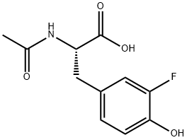 N-乙?；?3-氟-DL-酪氨酸 結(jié)構(gòu)式