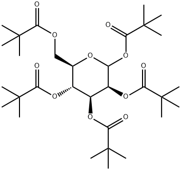 1,2,3,4,6-五-O-特戊酰-D-吡喃甘露糖 結(jié)構(gòu)式