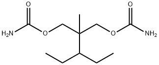 2-(1-Ethylpropyl)-2-methyl-1,3-propanediol dicarbamate Struktur