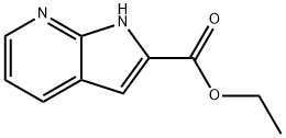 1H-Pyrrolo[2,3-b]pyridine-2-carboxylic acid, ethyl ester Struktur