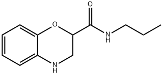 N-丙基-3,4-二氫-2H-1,4-苯并噁嗪-2-甲酰胺 結(jié)構(gòu)式