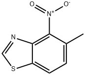 Benzothiazole, 5-methyl-4-nitro- (9CI) Structure