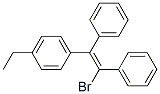 (Z)-1-Bromo-1,2-diphenyl-2-(p-ethylphenyl)ethene Struktur
