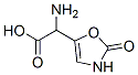 2-氨基-2-(2-氧代-3H-1,3-惡唑-5-基)乙酸 結(jié)構(gòu)式