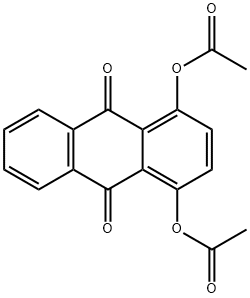 1,4-Diacetoxy-9,10-anthraquinone Struktur