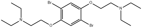 2,5-雙[3-(N,N-二乙基氨基)-1-氧雜丙基]-1,4-二溴苯 結構式
