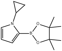 1H-Pyrrole, 1-cyclopropyl-2-(4,4,5,5-tetramethyl-1,3,2-dioxaborolan-2-yl)-