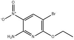 5-溴-6-乙氧基-3-硝基吡啶-2-胺 結(jié)構(gòu)式