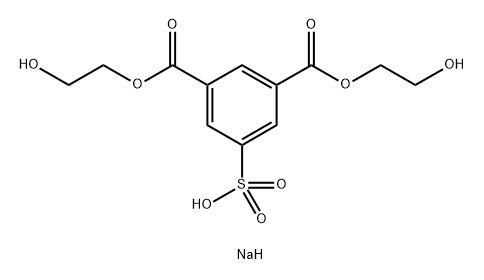 5-磺基-1,3,-苯二甲酸二(2-羥基乙基)酯的一鈉鹽 結構式