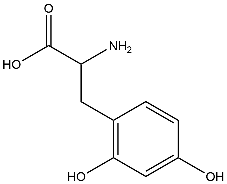 2,4-dihydroxyphenylalanine Struktur