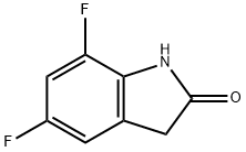 5,7-DIFLUORO-1,3-DIHYDRO-2H-INDOL-2-ONE Struktur