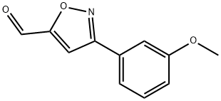 3-(3-METHOXY-PHENYL)-ISOXAZOLE-5-CARBALDEHYDE Struktur