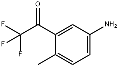 Ethanone, 1-(5-amino-2-methylphenyl)-2,2,2-trifluoro- (9CI) Struktur