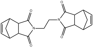 N,N'-(ethylene)bis[1,2,3,,6-tetrahydro-3,6-methanophthalimide] Structure