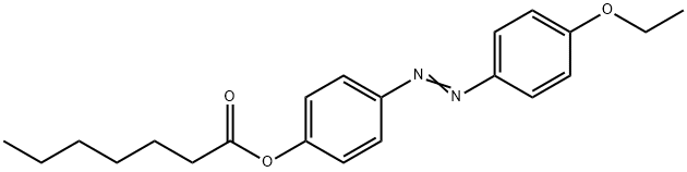 Heptanoic acid p-(p-ethoxyphenylazo)phenyl ester Struktur