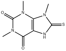 1,3,9-Trimethyl-8-thioxo-8,9-dihydro-7H-purine-2,6(1H,3H)-dione Struktur