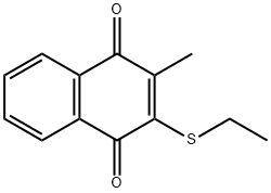 2-(Ethylthio)-3-methyl-1,4-naphthoquinone Struktur