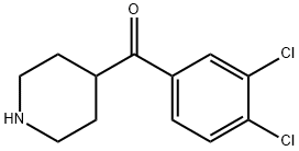 4-[(3,4-DICHLOROPHENYL)CARBONYL]PIPERIDINE Struktur