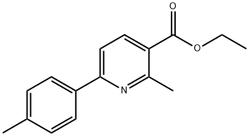 ETHYL 2-METHYL-6-P-TOLYLPYRIDINE-3-CARBOXYLATE Struktur