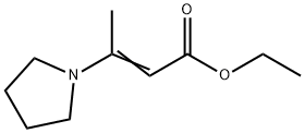 2-Methyl-3-pyrrolizinopropenoic acid ethyl ester Struktur