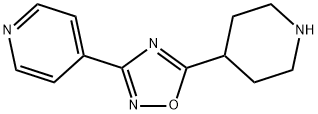 4-(5-PIPERIDIN-4-YL-1,2,4-OXADIAZOL-3-YL)PYRIDINE Struktur