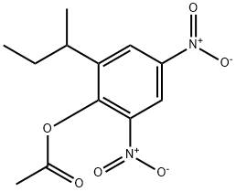 醋酸-2-另丁基-4，6-二硝基苯酯 結(jié)構(gòu)式