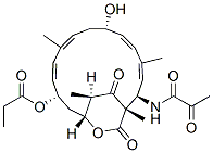 N-[(1S,2R,3E,5E,7S,9E,11E,13S,15R,19R)-7-Hydroxy-1,4,10,19-tetramethyl-17,18-dioxo-13-(1-oxopropoxy)-16-oxabicyclo[13.2.2]nonadeca-3,5,9,11-tetrene-2-yl]-2-oxopropanamide Structure