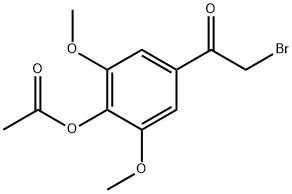 4-(2-溴乙?；?-2,6-二甲氧基苯基乙酸酯 結(jié)構(gòu)式
