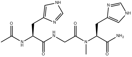 AC-HIS-GLY-HIS-NHME Structure