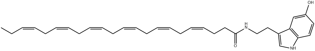 Docosahexaenoyl Serotonin, 283601-58-1, 結(jié)構(gòu)式