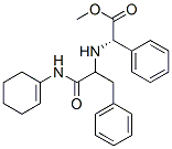 Benzeneacetic acid, alpha-[[2-(1-cyclohexen-1-ylamino)-2-oxo-1-(phenylmethyl)ethyl]amino]-, methyl ester, (alphaS)- (9CI) Struktur