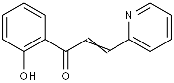 (E)-1-(2-hydroxyphenyl)-3-pyridin-2-yl-prop-2-en-1-one Struktur