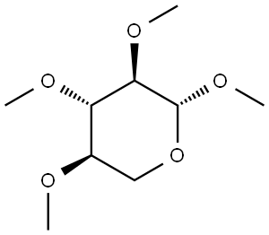 Methyl 2,3,4-tri-O-methylxylopyranoside Struktur
