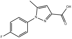1-(4-FLUORO-PHENYL)-5-METHYL-1H-PYRAZOLE-3-CARBOXYLIC ACID Struktur