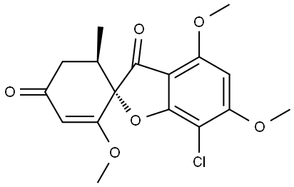 dl-Griseofulvin Struktur