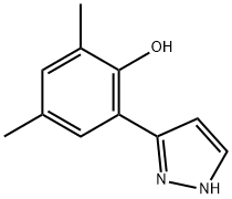 3-(3,5-DIMETHYL-2-HYDROXYPHENYL)PYRAZOLE Structure