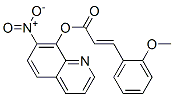 3-(2-Methoxyphenyl)propenoic acid 7-nitro-8-quinolyl ester Struktur