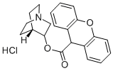 3-(9-Xanthenylcarboxy)quinuclidine hydrochloride Struktur