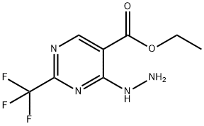 ETHYL 4-HYDRAZINO-2-(TRIFLUOROMETHYL)PYRIMIDINE-5-CARBOXYLATE Struktur