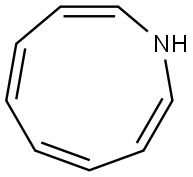 1-Aza-2,4,6,8-cyclononatetrene Struktur