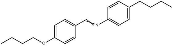 P-BUTOXYBENZYLIDENE P-BUTYLANILINE Struktur