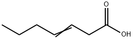 3-HEPTENOIC ACID Structure