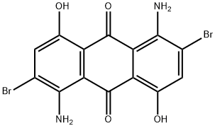 1,5-diamino-2,6-dibromo-4,8-dihydroxyanthraquinone Struktur