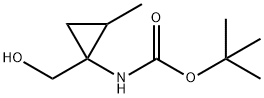 Carbamic acid, [1-(hydroxymethyl)-2-methylcyclopropyl]-, 1,1-dimethylethyl Struktur