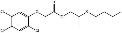 2-butoxypropyl 2-(2,4,5-trichlorophenoxy)acetate Struktur