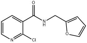 2-chloro-N-(2-furylmethyl)nicotinamide Struktur