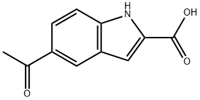 5-ACETYL-2-INDOLE CARBOXYLIC ACID Struktur