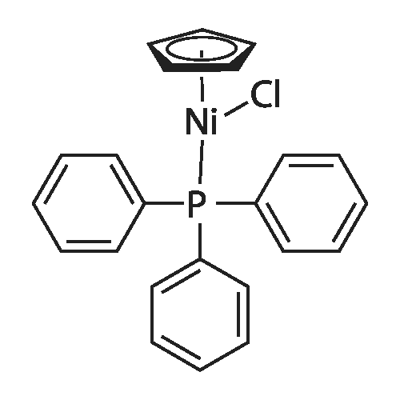 氯(環(huán)戊二烯基)(三苯膦)鎳(Ⅱ) 結(jié)構(gòu)式
