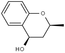 cis-2-Methyl-4-chromanol Struktur