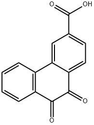 9,10-Dioxo-9,10-dihydrophenanthrene-3-carboxylic acid Struktur